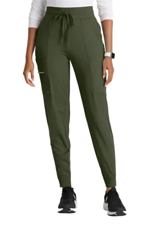 Performance Knit by Barco Pro Knit 5-Pocket Drawcord Waist Jogger Scrub Pant-Petite/Tall