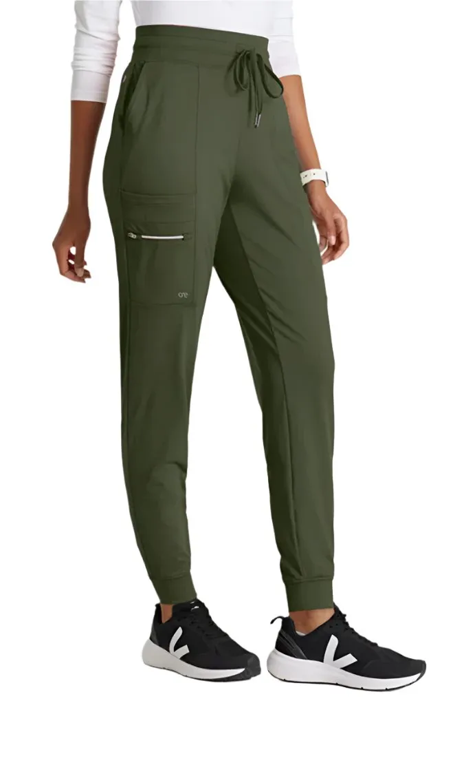 Performance Knit by Barco Pro Knit 5-Pocket Drawcord Waist Jogger Scrub Pant-Petite/Tall