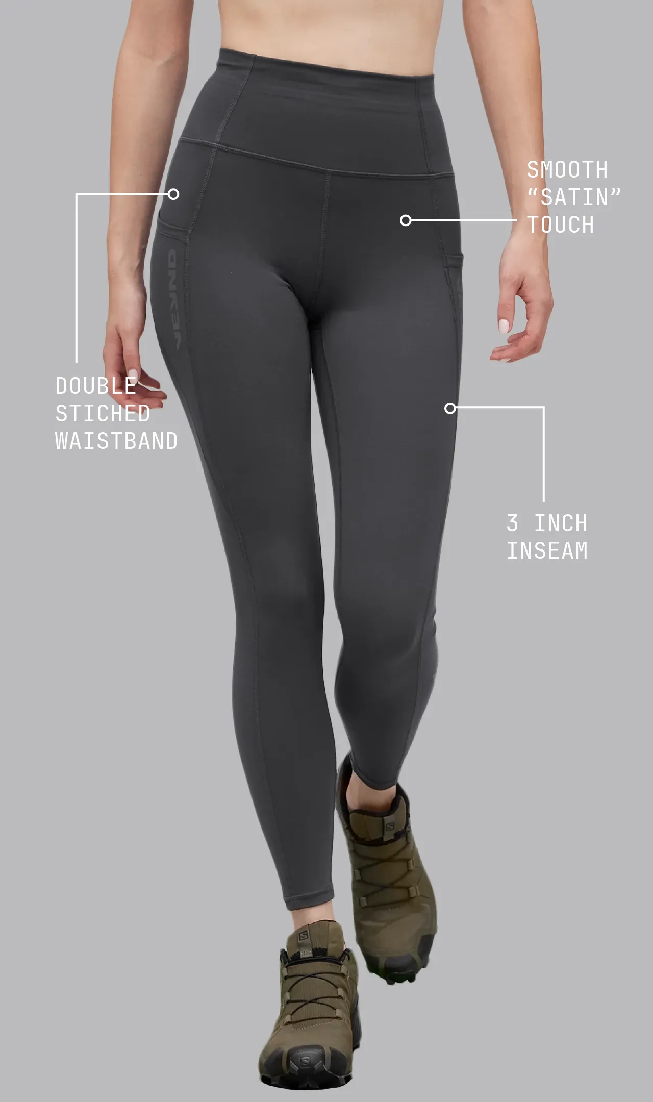 POCKET LEGGINGS - Dark Gray