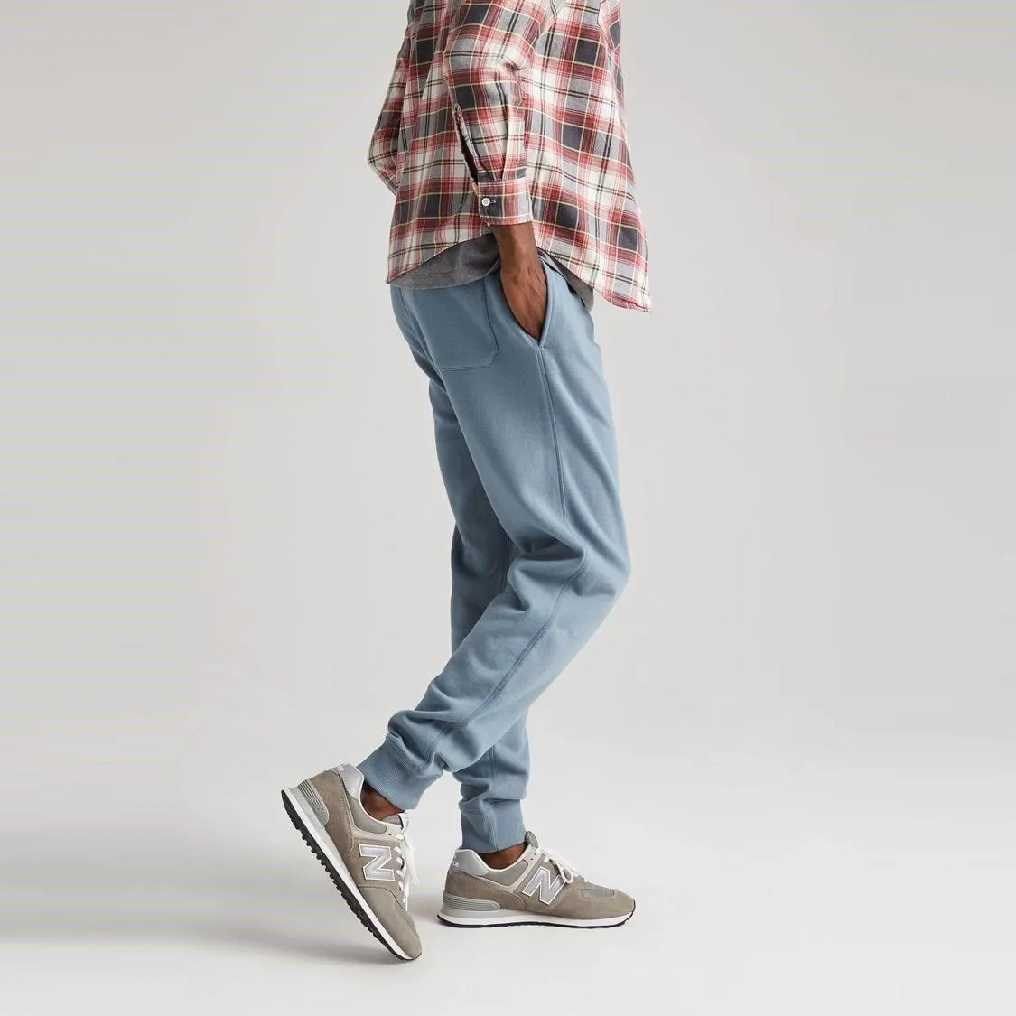 Recycled Fleece Sweatpant (Blue Mirage)