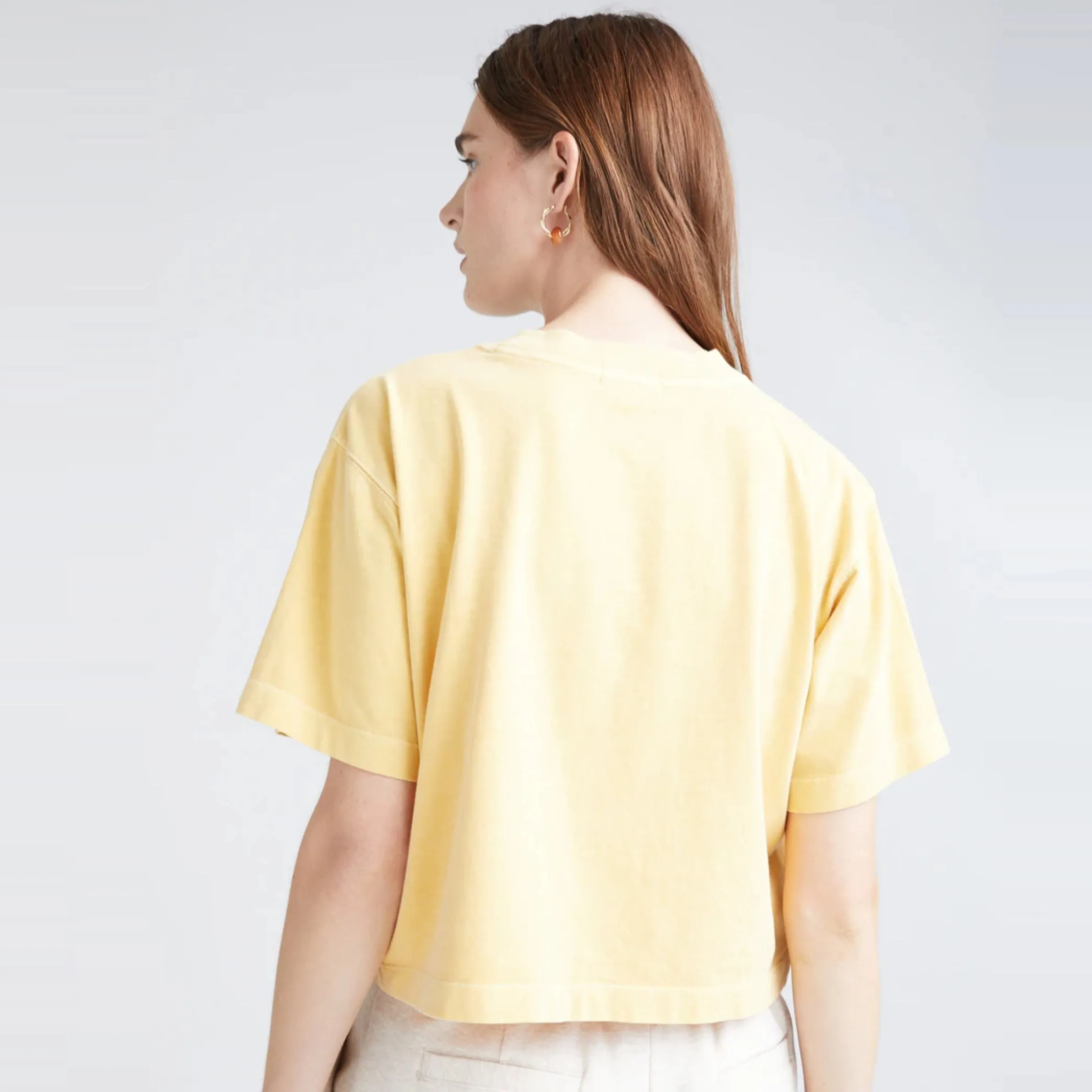 Relaxed Crop Tee (Cornbread)