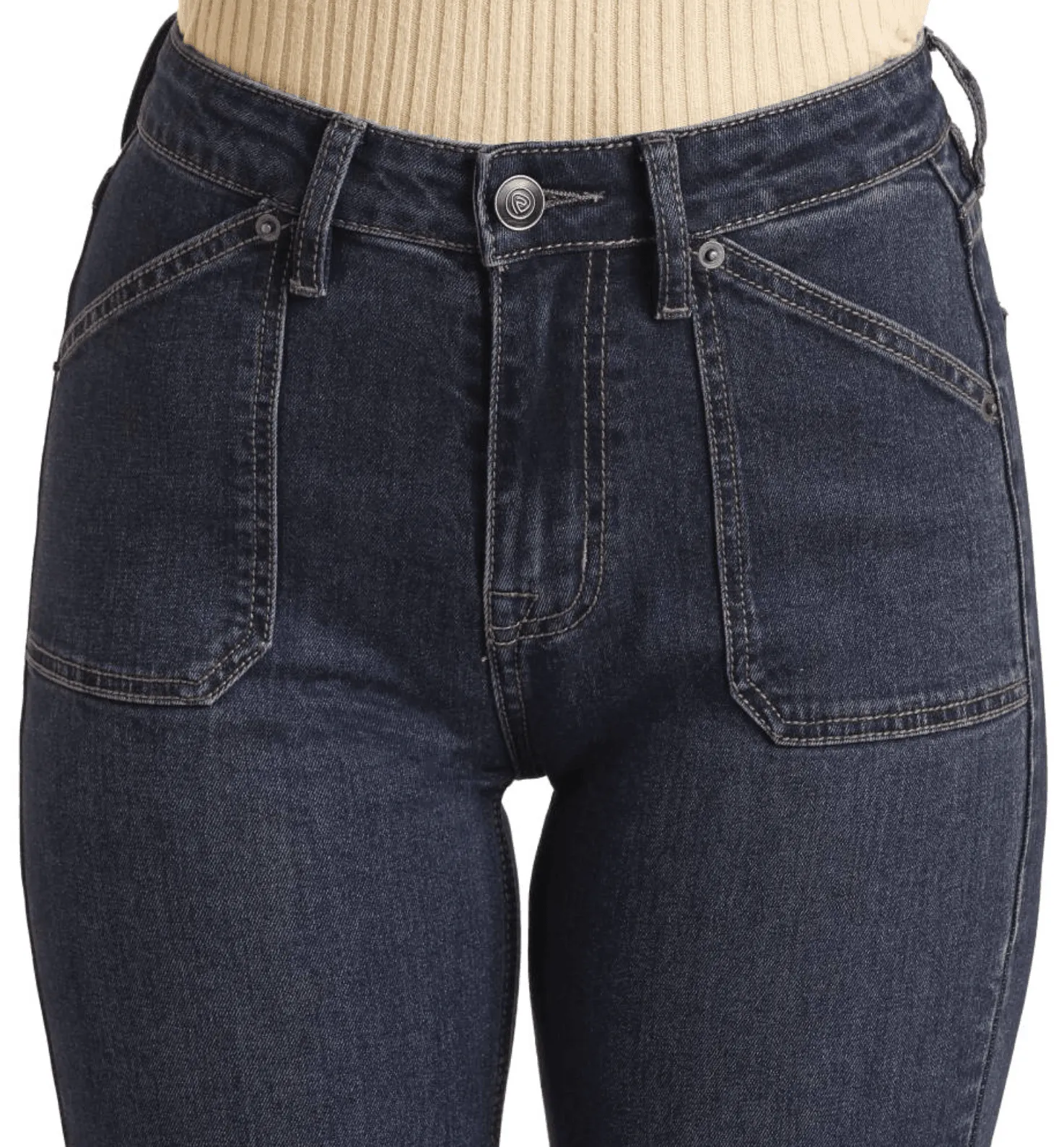 Rock & Roll Cowgirl Women's Patch Pocket Trouser Jeans BW5HD03994