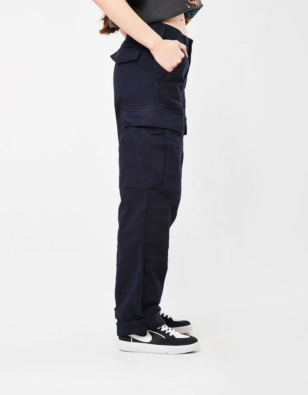 Route One Classic Cargo Pants - Navy