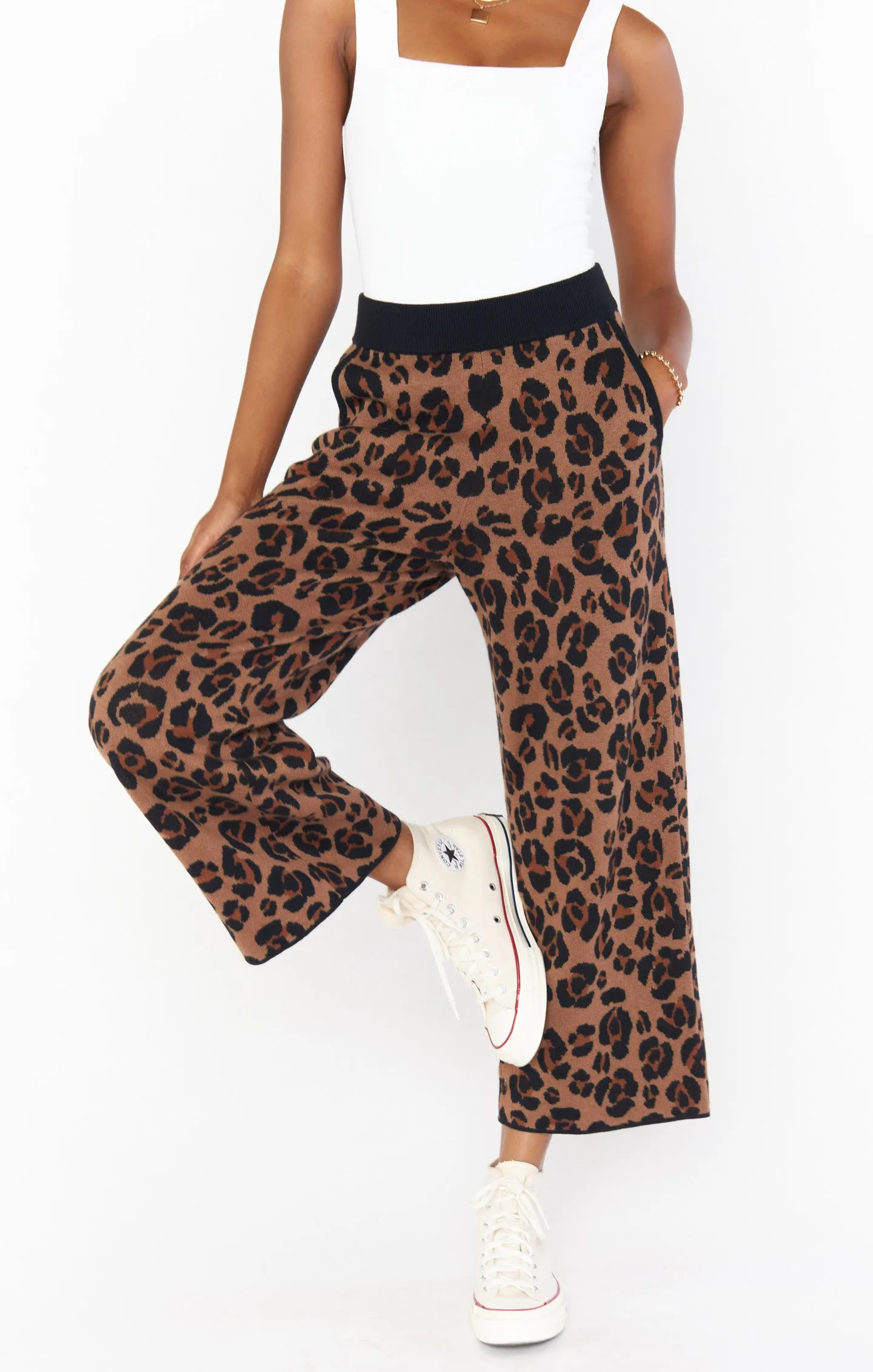 Samson Lounge Pants ~ Leopard Knit