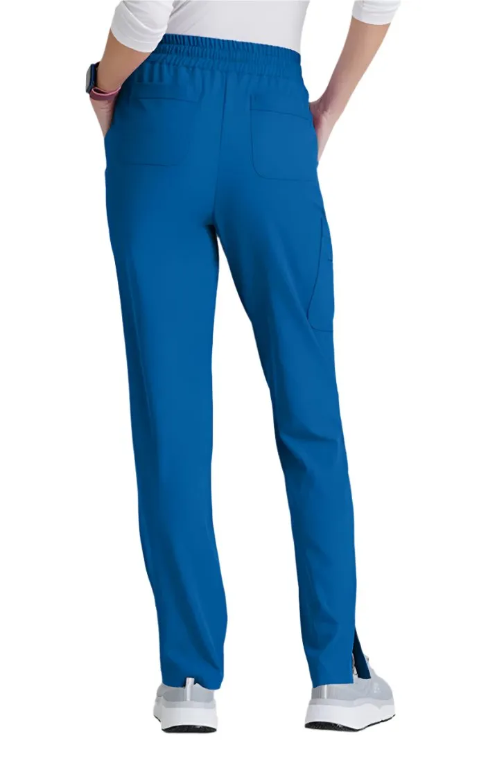 SKECHERS™ by barco Gamma 6-Pocket Mid-Rise Tapered Leg Scrub Pant-Petite
