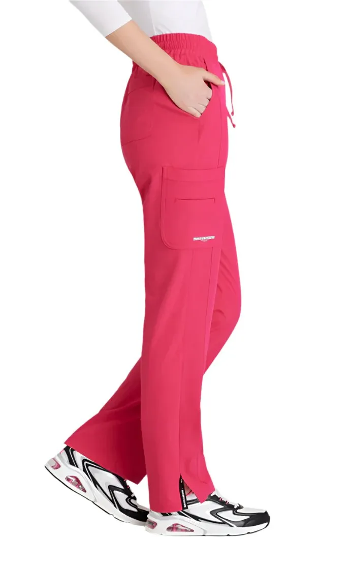 SKECHERS™ by barco Gamma 6-Pocket Mid-Rise Tapered Leg Scrub Pant-Petite