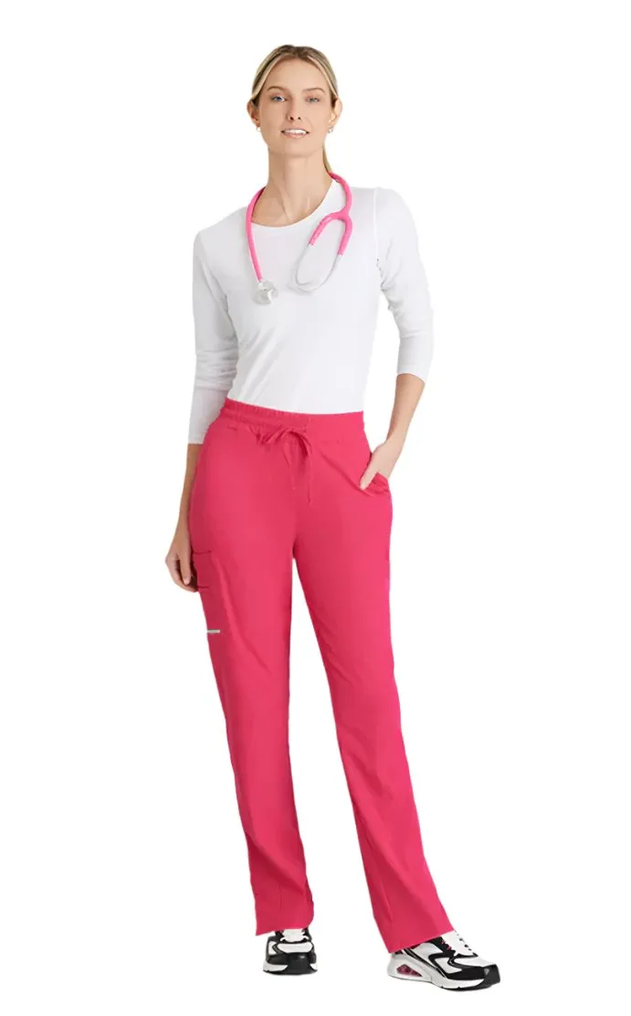 SKECHERS™ by barco Gamma 6-Pocket Mid-Rise Tapered Leg Scrub Pant-Petite