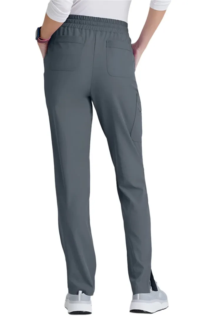 SKECHERS™ by barco Gamma 6-Pocket Mid-Rise Tapered Leg Scrub Pant-Petite