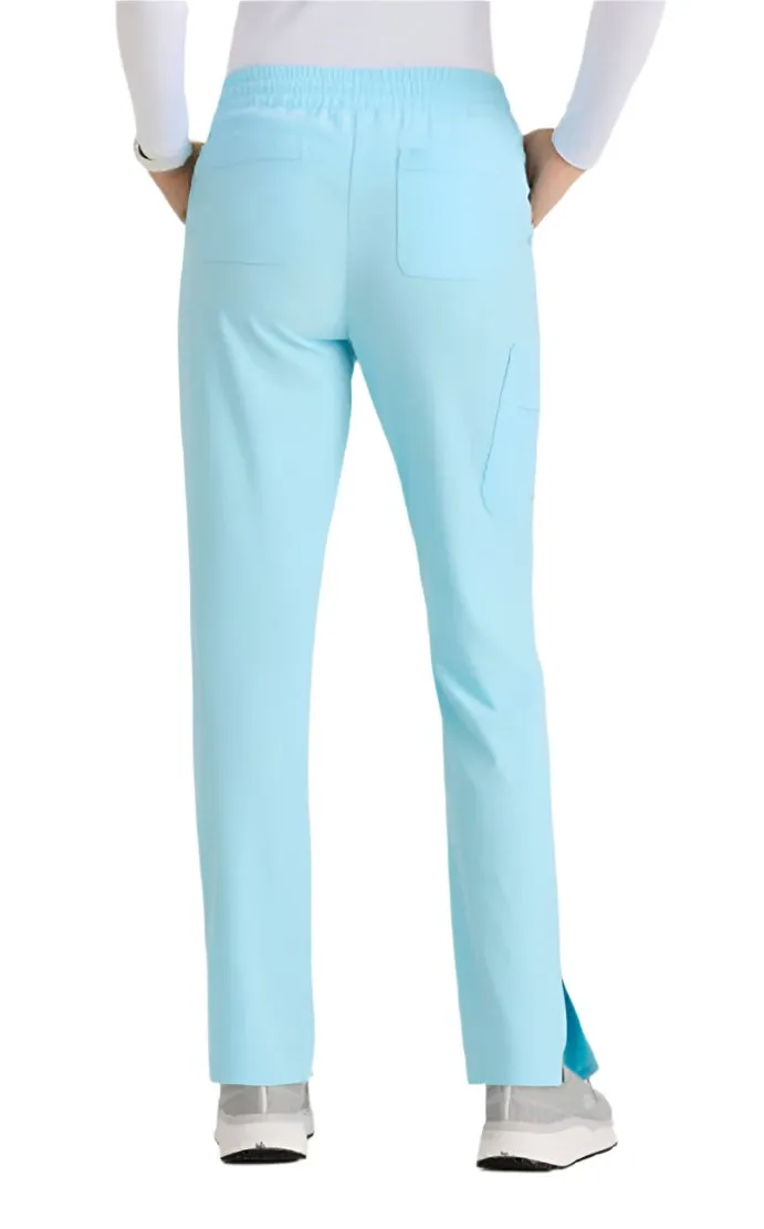 SKECHERS™ by barco Gamma 6-Pocket Mid-Rise Tapered Leg Scrub Pant-Petite