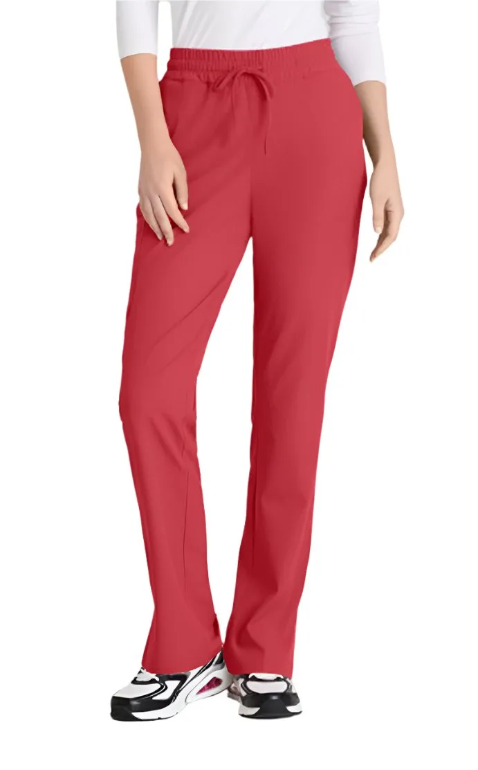 SKECHERS™ by barco Gamma 6-Pocket Mid-Rise Tapered Leg Scrub Pant-Petite