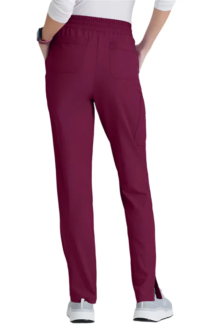 SKECHERS™ by barco Gamma 6-Pocket Mid-Rise Tapered Leg Scrub Pant-Petite
