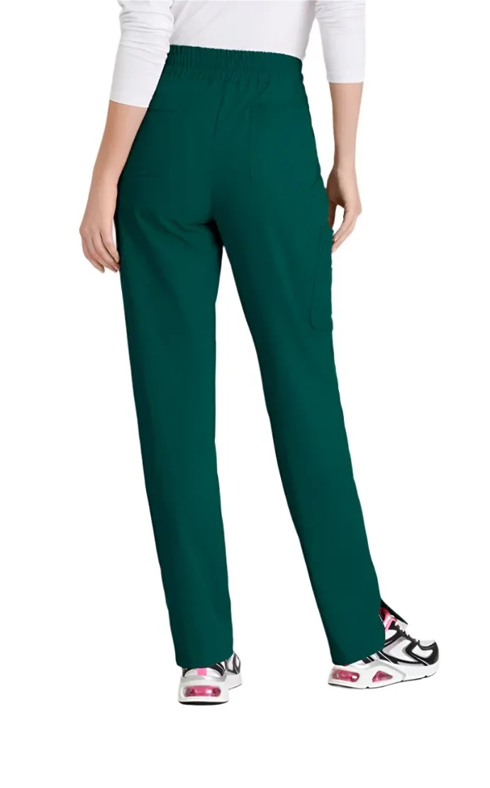 SKECHERS™ by barco Gamma 6-Pocket Mid-Rise Tapered Leg Scrub Pant-Petite