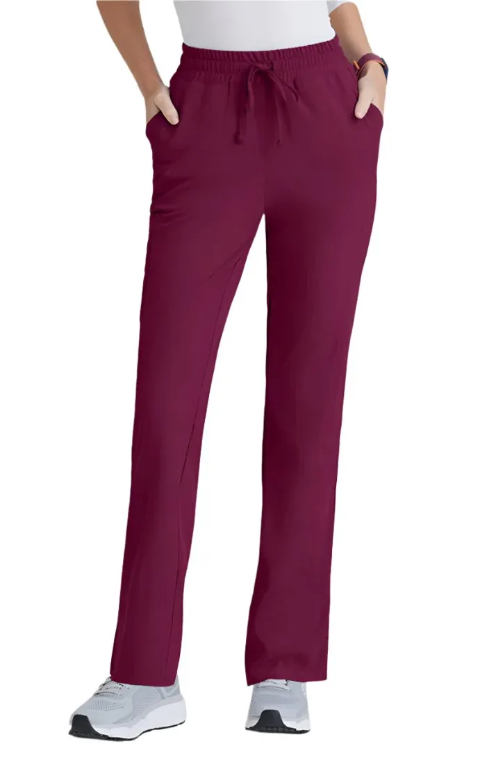 SKECHERS™ by barco Gamma 6-Pocket Mid-Rise Tapered Leg Scrub Pant-Petite