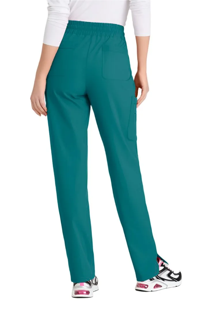 SKECHERS™ by barco Gamma 6-Pocket Mid-Rise Tapered Leg Scrub Pant-Petite