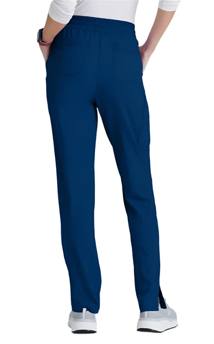 SKECHERS™ by barco Gamma 6-Pocket Mid-Rise Tapered Leg Scrub Pant-Petite