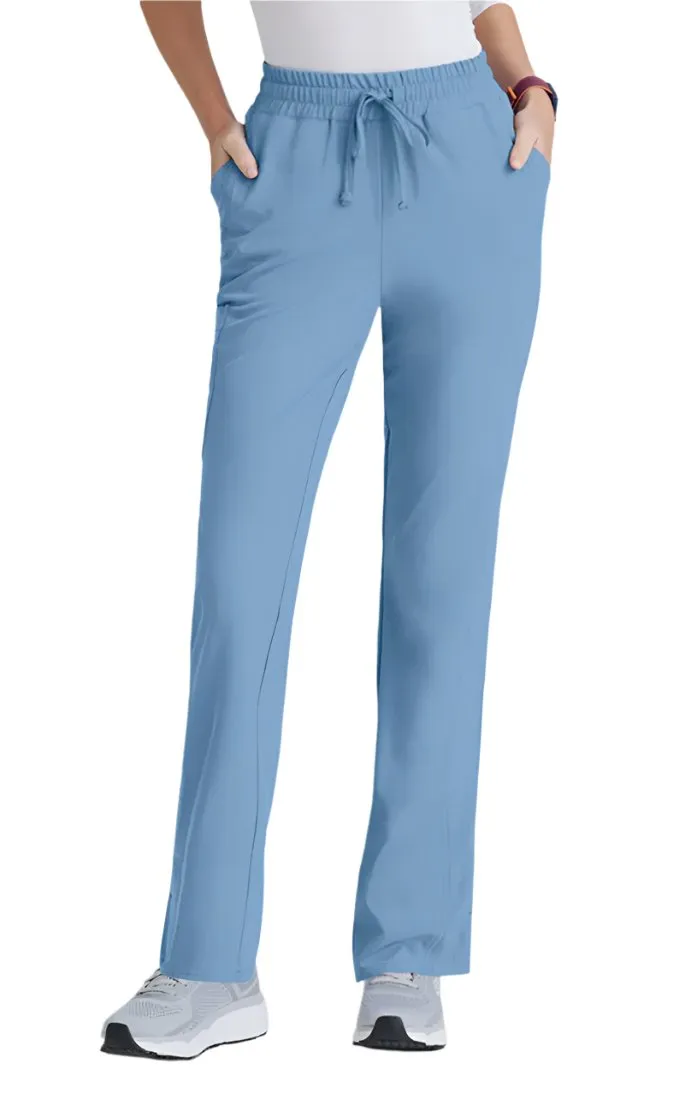 SKECHERS™ by barco Gamma 6-Pocket Mid-Rise Tapered Leg Scrub Pant-Petite