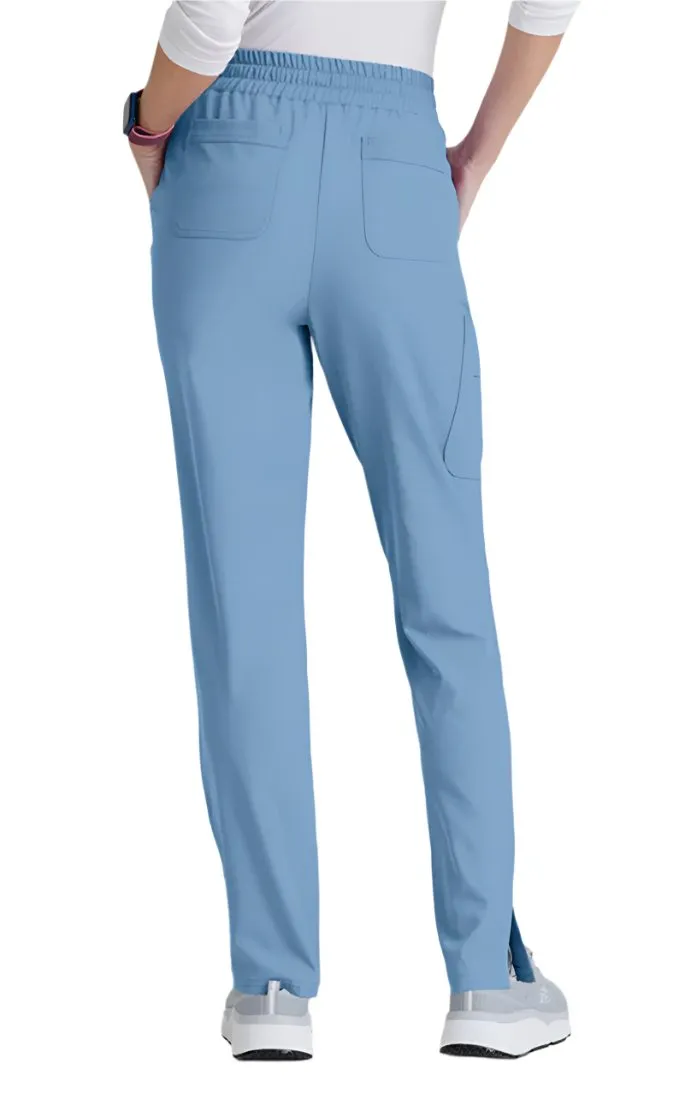 SKECHERS™ by barco Gamma 6-Pocket Mid-Rise Tapered Leg Scrub Pant-Petite