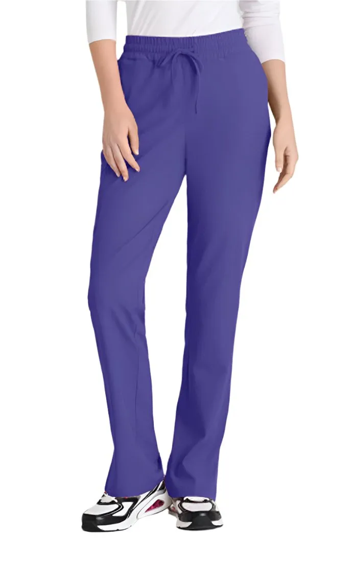 SKECHERS™ by barco Gamma 6-Pocket Mid-Rise Tapered Leg Scrub Pant-Petite