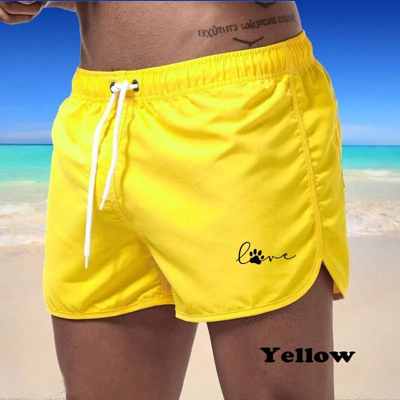 Sports Jogging Quick-Drying Printed Shorts Swim Surfing Beachwear Shorts Gym Casual Fitness Shorts
