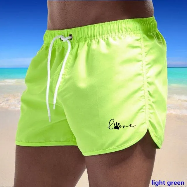 Sports Jogging Quick-Drying Printed Shorts Swim Surfing Beachwear Shorts Gym Casual Fitness Shorts