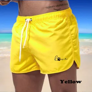 Sports Jogging Quick-Drying Printed Shorts Swim Surfing Beachwear Shorts Gym Casual Fitness Shorts