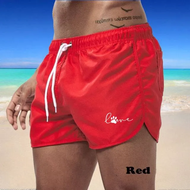 Sports Jogging Quick-Drying Printed Shorts Swim Surfing Beachwear Shorts Gym Casual Fitness Shorts