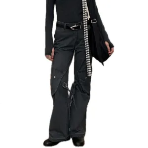 Standard Washed Cargo Pants in Dark Grey