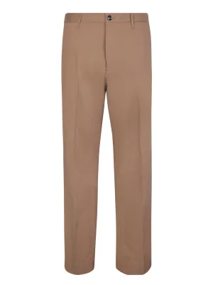 Taupe slim trousers