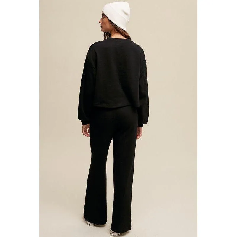 The Tyler Lounge Set in Black, Mocha, Or Cream