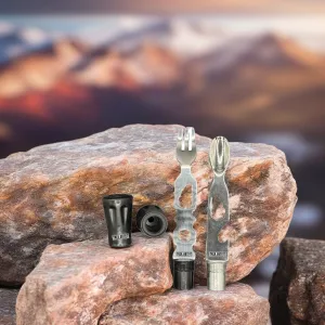 Trek Outfit Fork & Spoon Set with Boot Tips - Compatible with Aluminum Poles