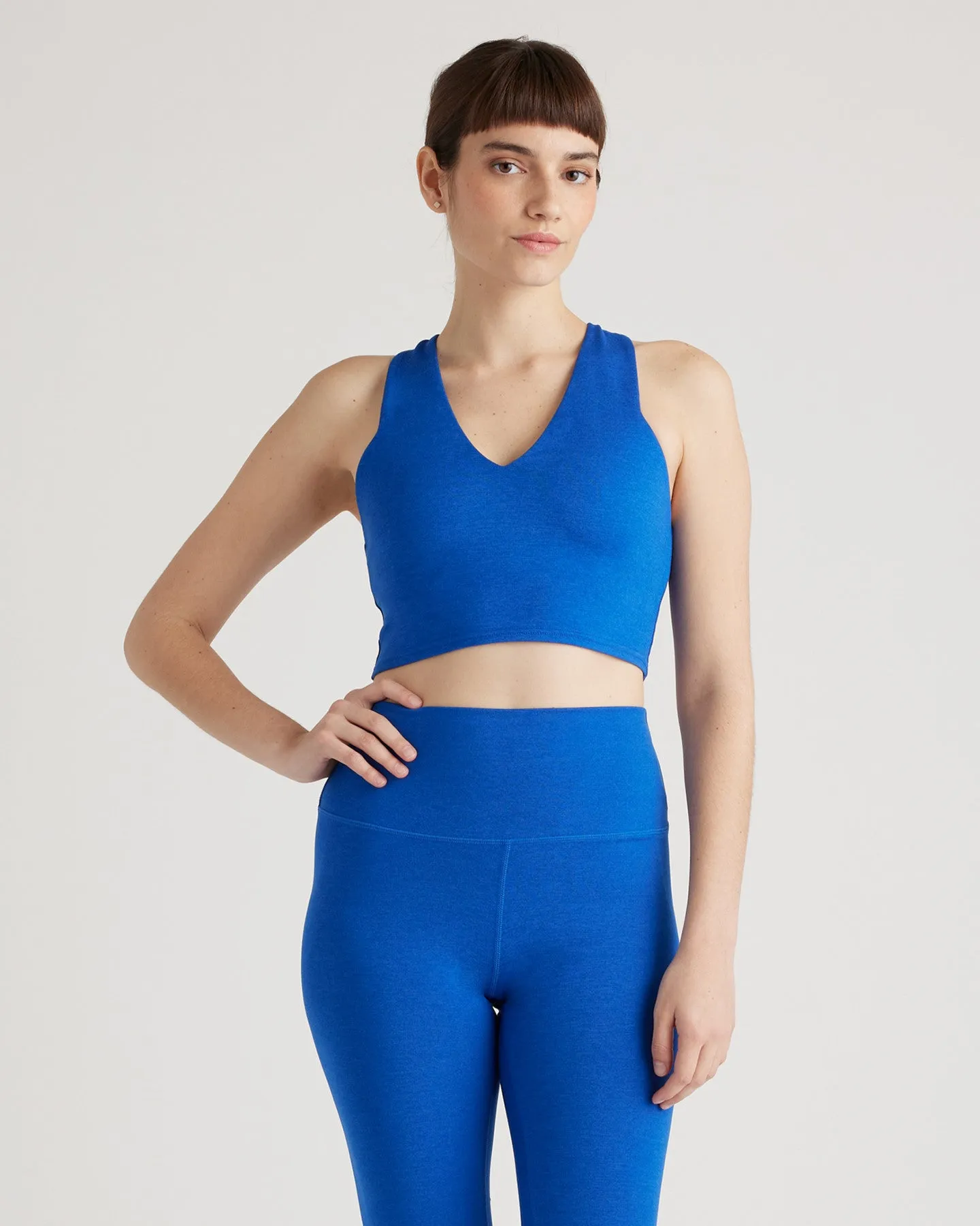 Ultra-Soft V-Neck Cropped Tank