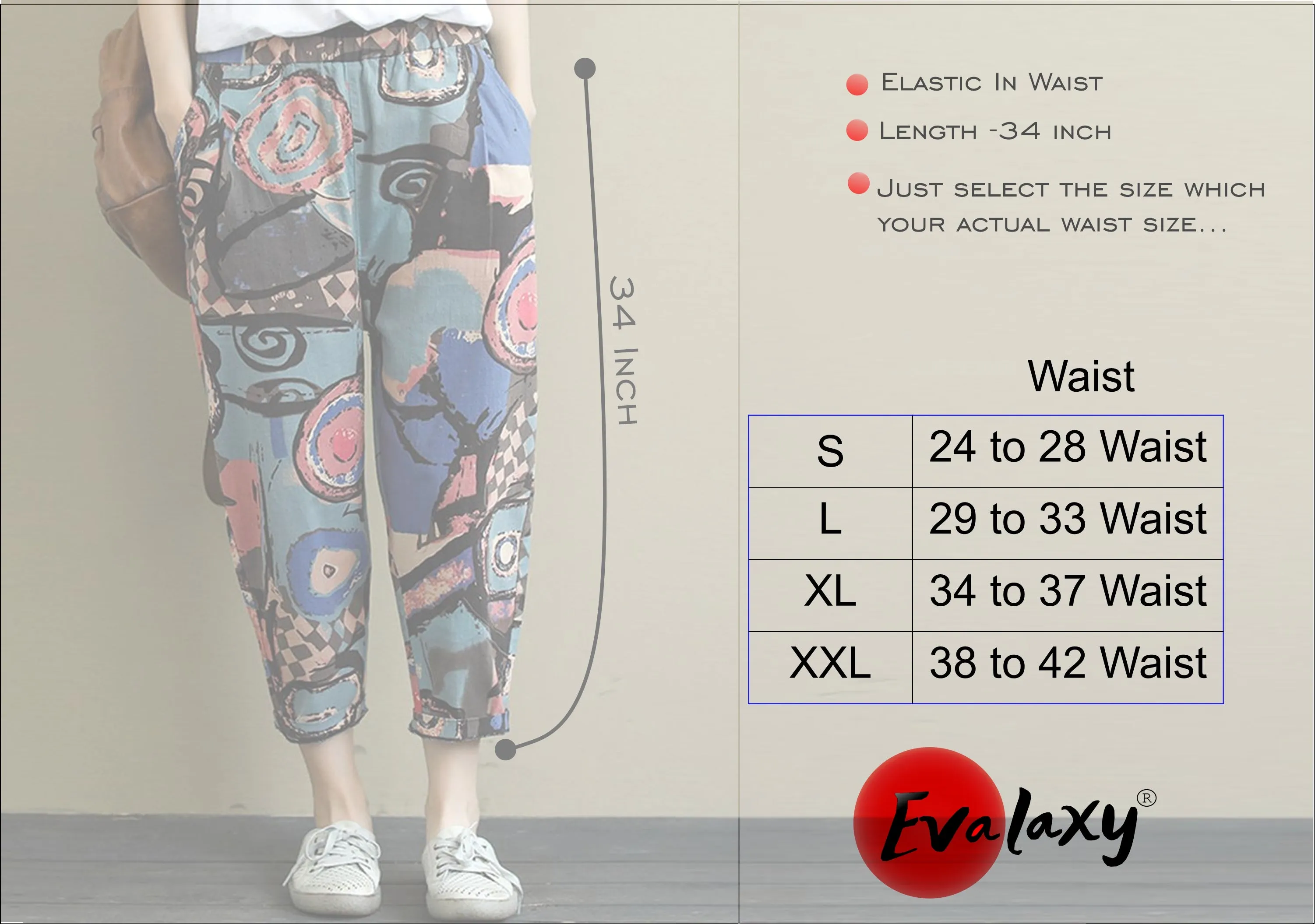 Vintage Abstract Circlel & Yellow Floral Pajama Capri Combo Pack For Womens & Girls(Pack Of 2 Pcs)
