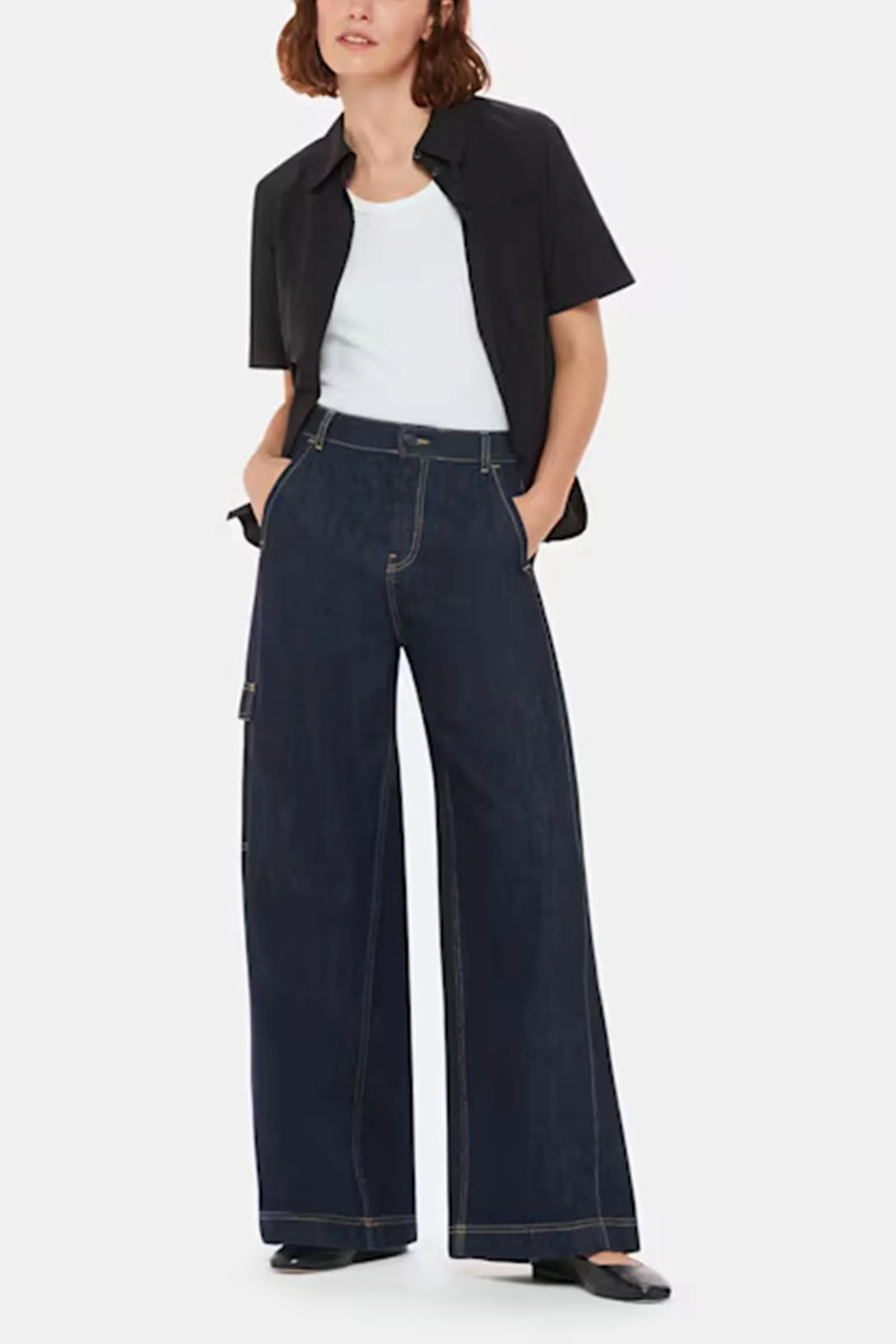Wide Leg Cargo Jean