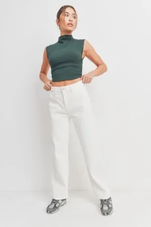 WOMENS HIGH WASTED CARGO JEAN
